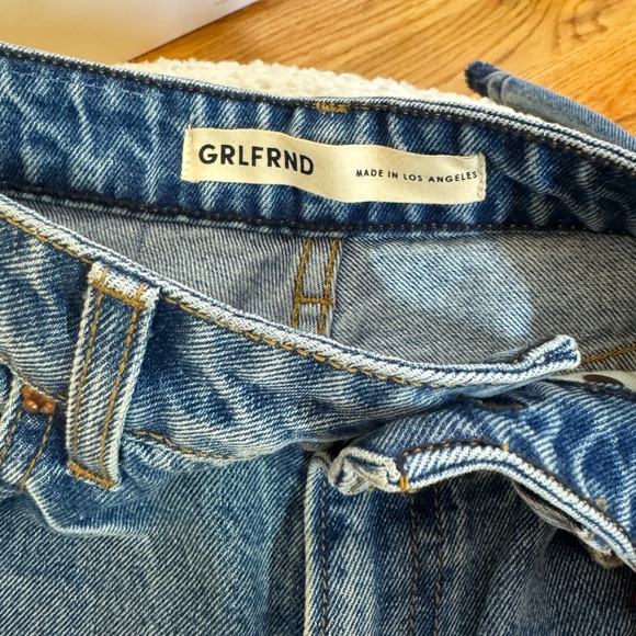 GRLFRND The Harlow high rise boot with slit hem in Blue Diamond size 25 - Picture 6 of 13